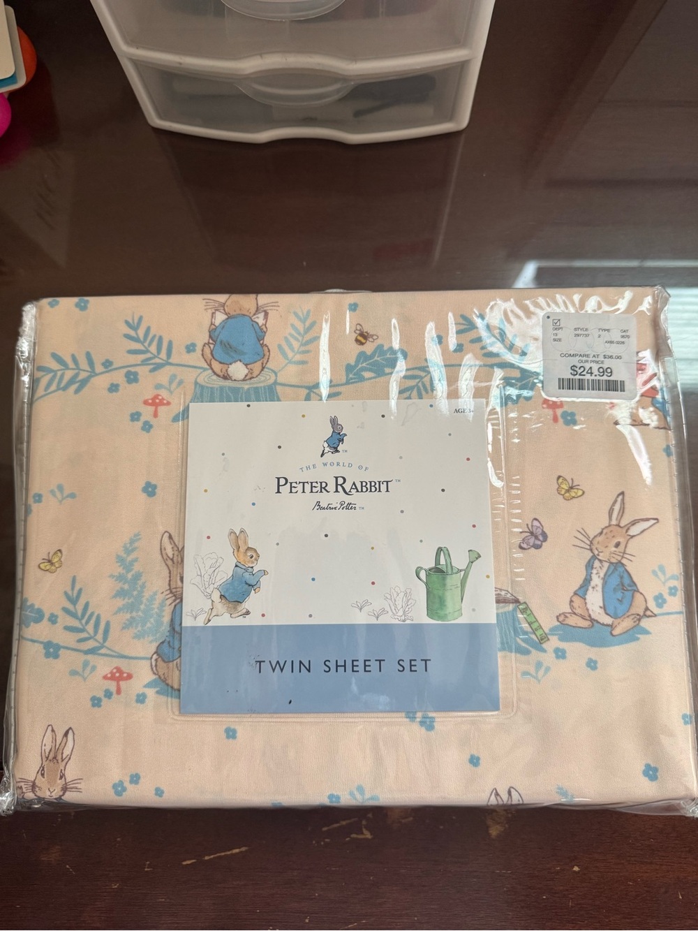 NEW Peter Rabbit Twin Sheet Set 🐰🌼 Beatrix Potter Floral Blue & Pink